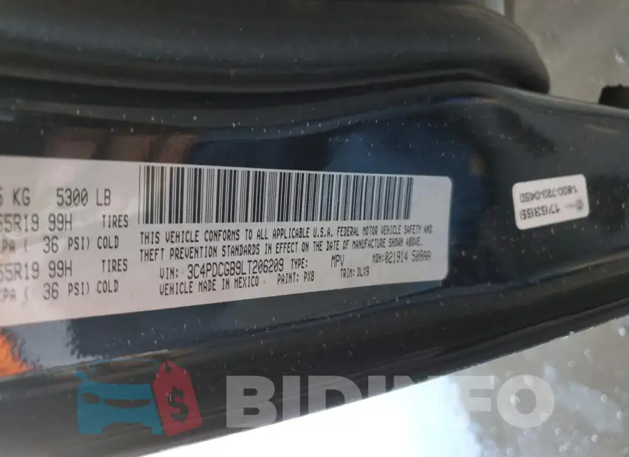 3C4PDCGB9LT206209 Photo# 13