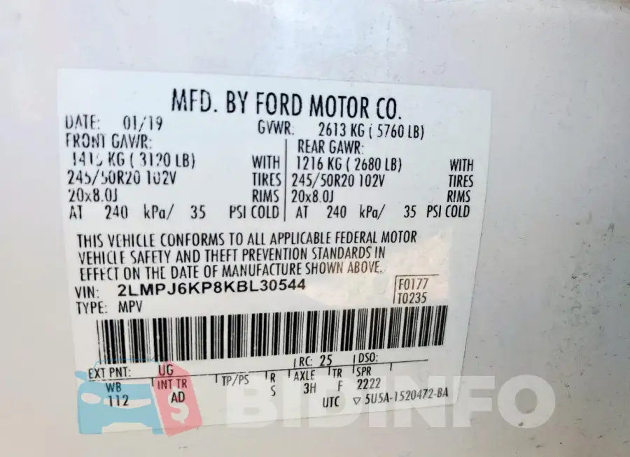 2LMPJ6KP8KBL30544 Photo# 13