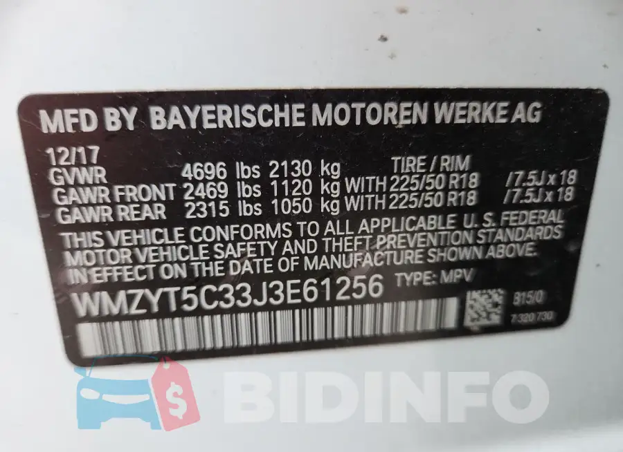 WMZYT5C33J3E61256 Photo# 12