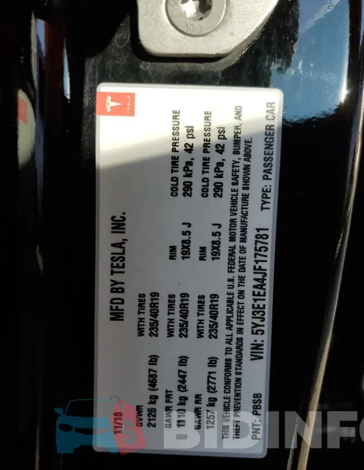 5YJ3E1EA4JF175781 Photo# 13