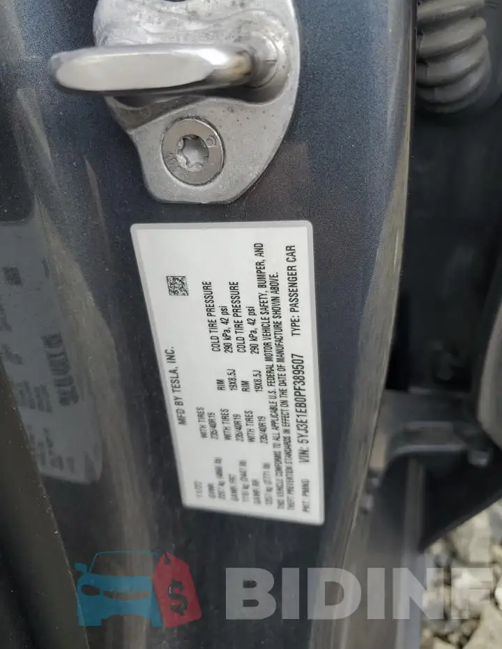5YJ3E1EB0PF389507 Photo# 12