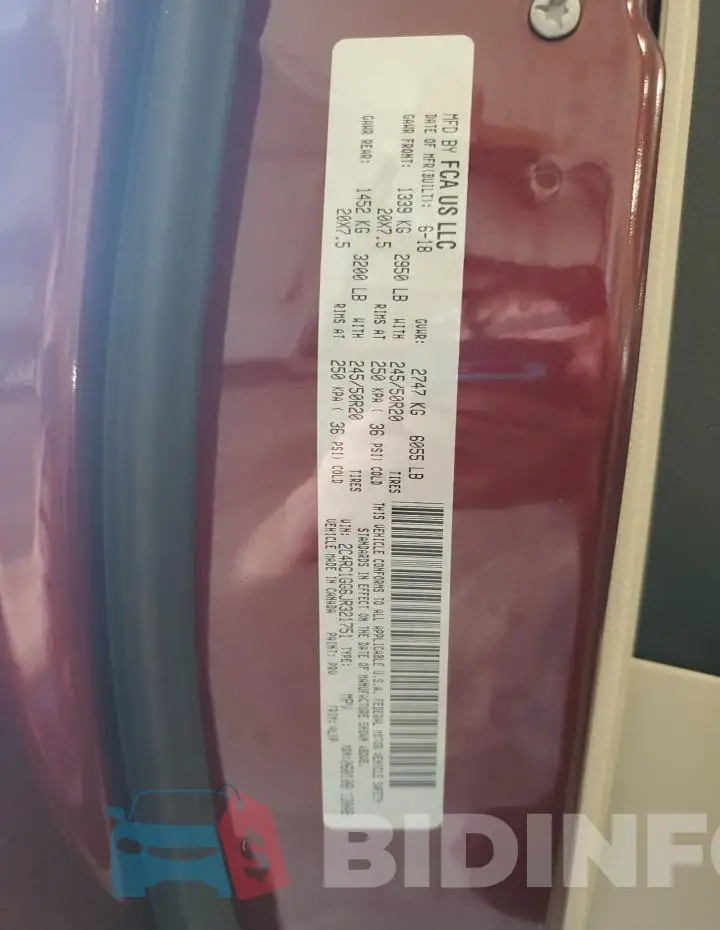 2C4RC1GG6JR321751 Photo# 13