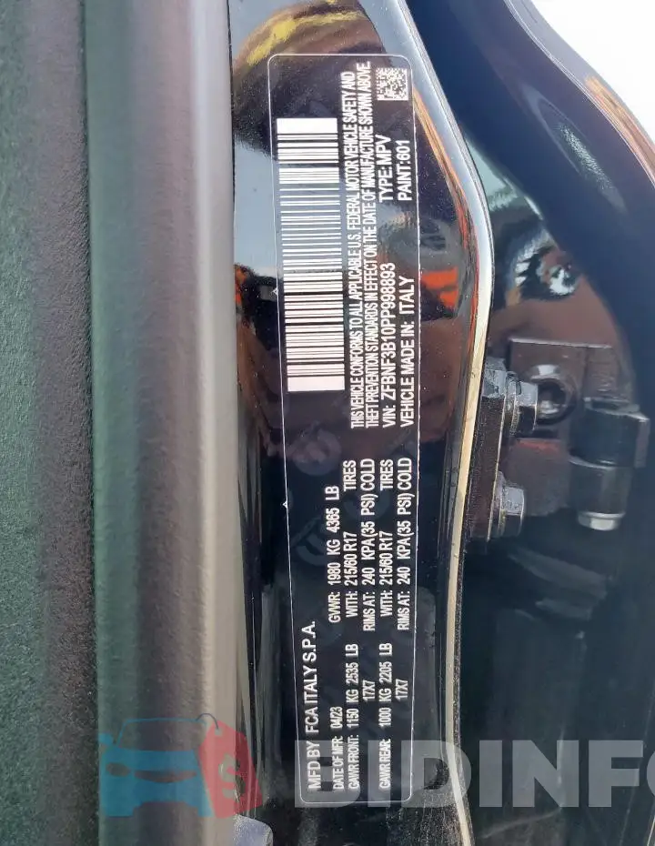 ZFBNF3B10PP998893 Photo# 12