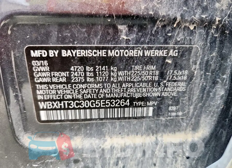 WBXHT3C30G5E53264 Photo# 13