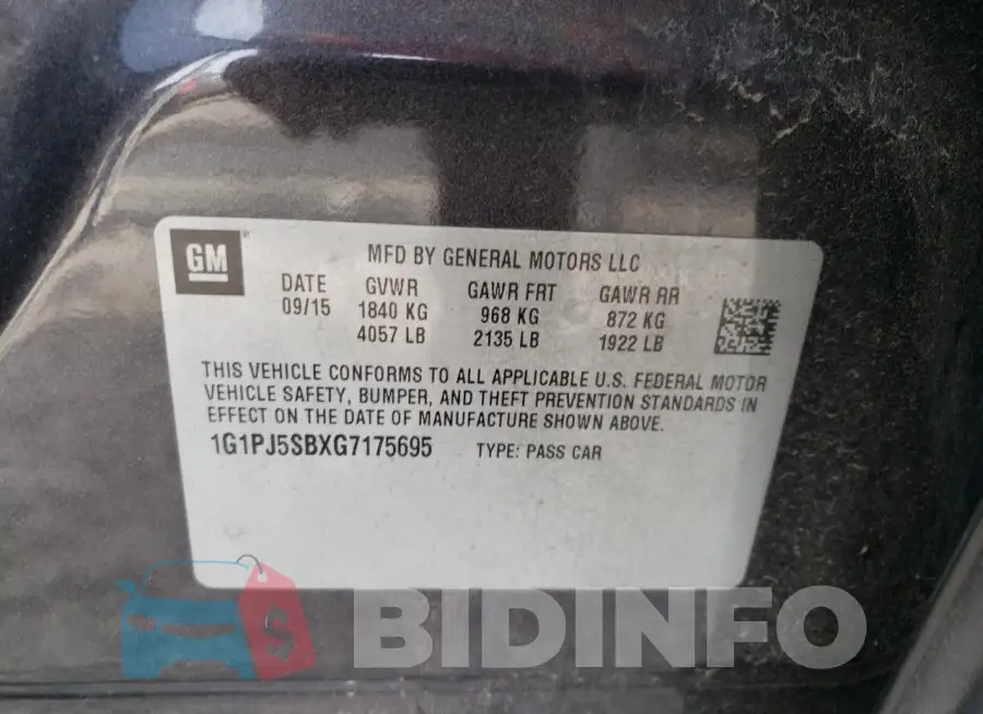 1G1PJ5SBXG7175695 Photo# 12