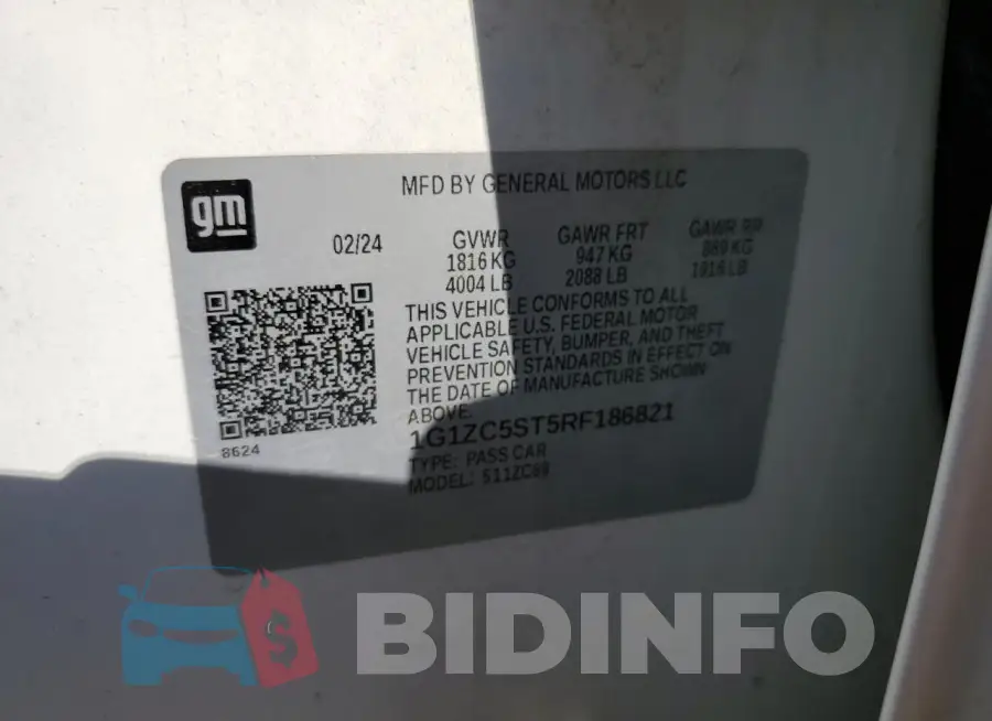 1G1ZC5ST5RF186821 Photo# 12