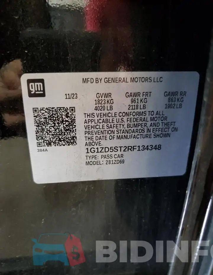 1G1ZD5ST2RF134348 Photo# 12