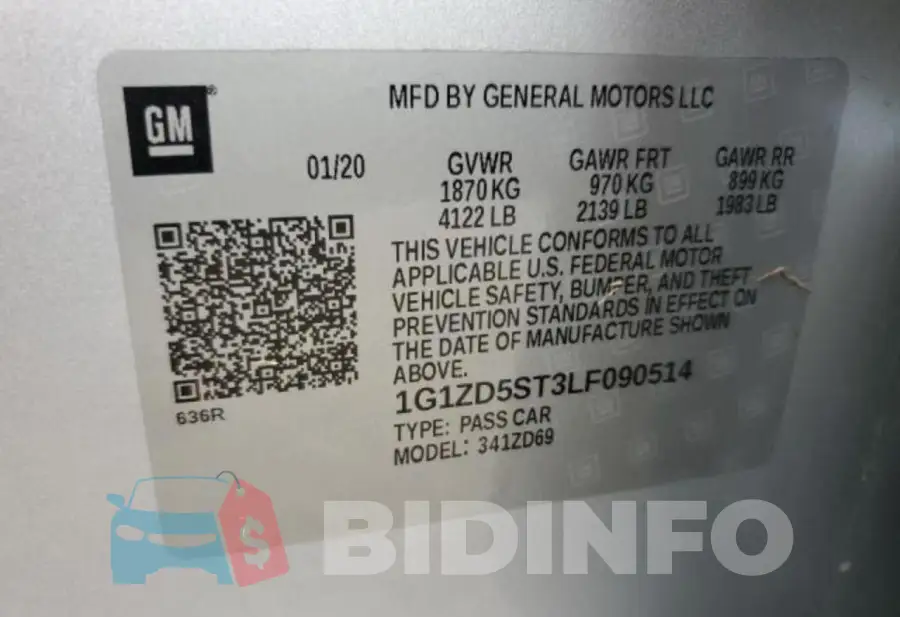 1G1ZD5ST3LF090514 Photo# 10