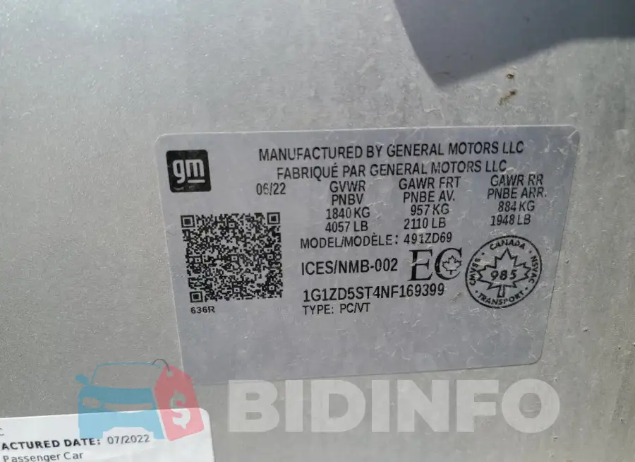 1G1ZD5ST4NF169399 Photo# 12