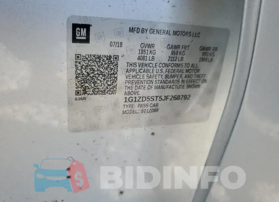 1G1ZD5ST5JF268792 Photo# 12