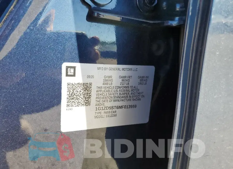 1G1ZD5ST6MF013959 Photo# 13