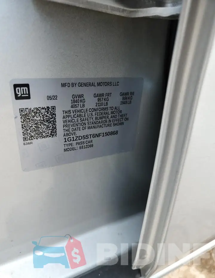 1G1ZD5ST6NF150868 Photo# 12