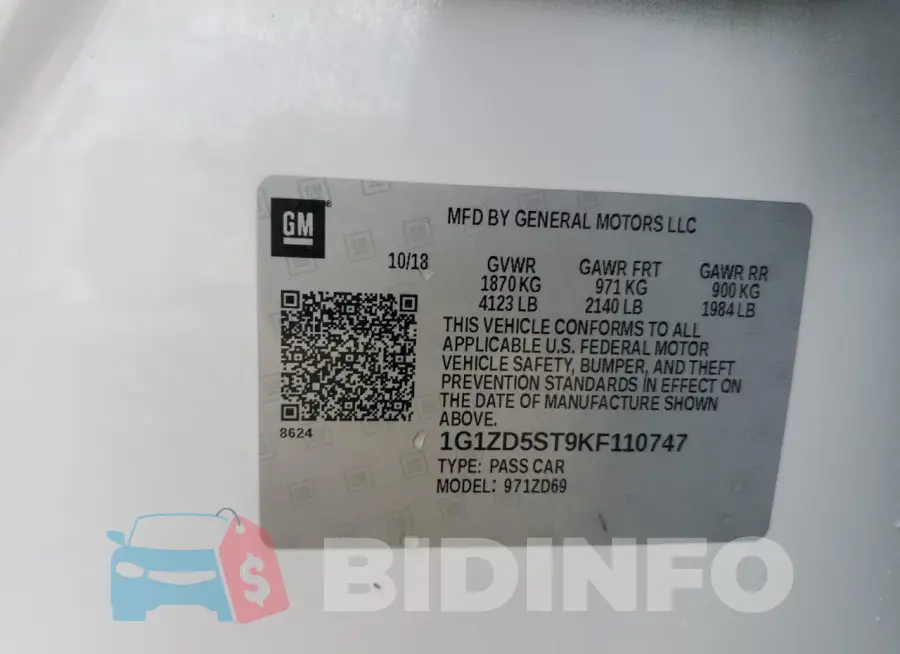 1G1ZD5ST9KF110747 Photo# 12