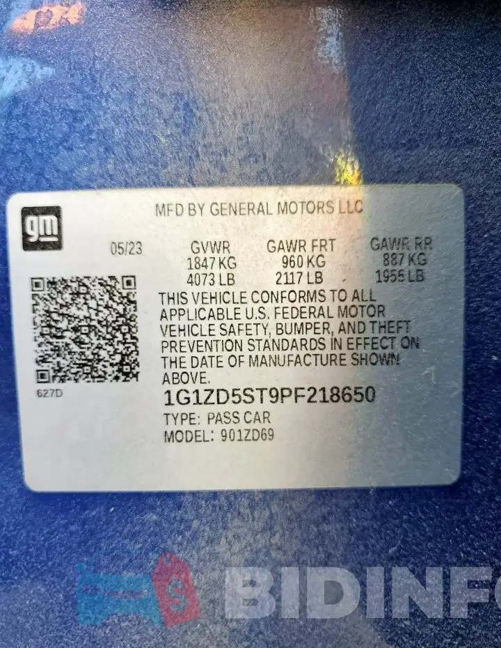 1G1ZD5ST9PF218650 Photo# 12