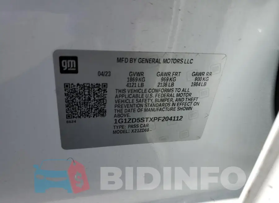 1G1ZD5STXPF204112 Photo# 12