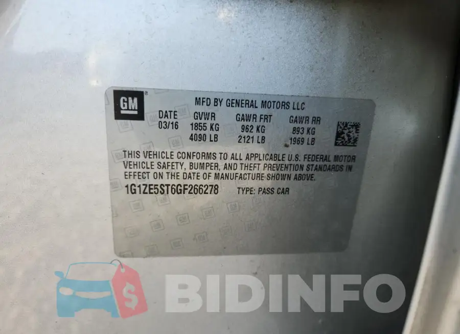 1G1ZE5ST6GF266278 Photo# 12