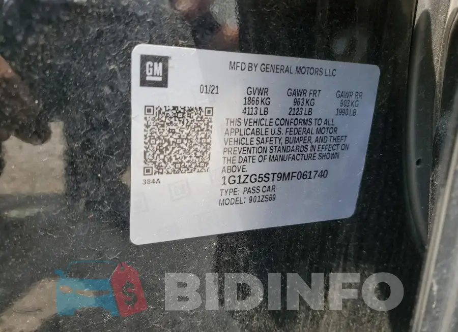 1G1ZG5ST9MF061740 Photo# 12