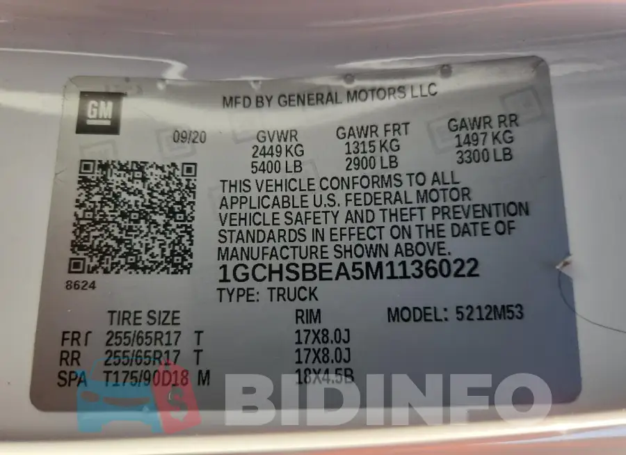 1GCHSBEA5M1136022 Photo# 12