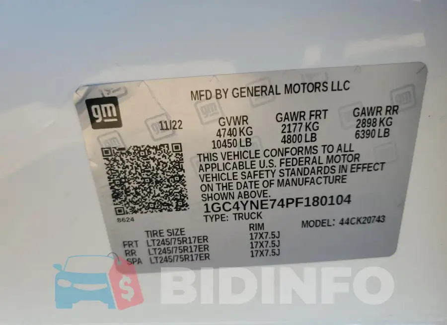 2GC4YLE7XP1705646 Photo# 12
