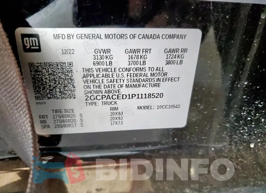 2GCPACED1P1118520 Photo# 12