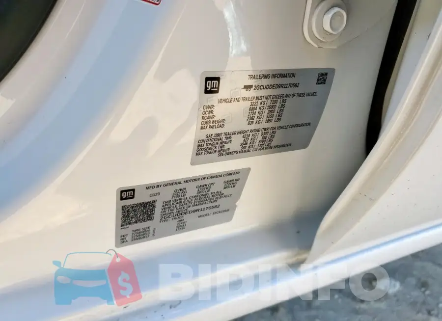 2GCUDDED9R1170562 Photo# 12