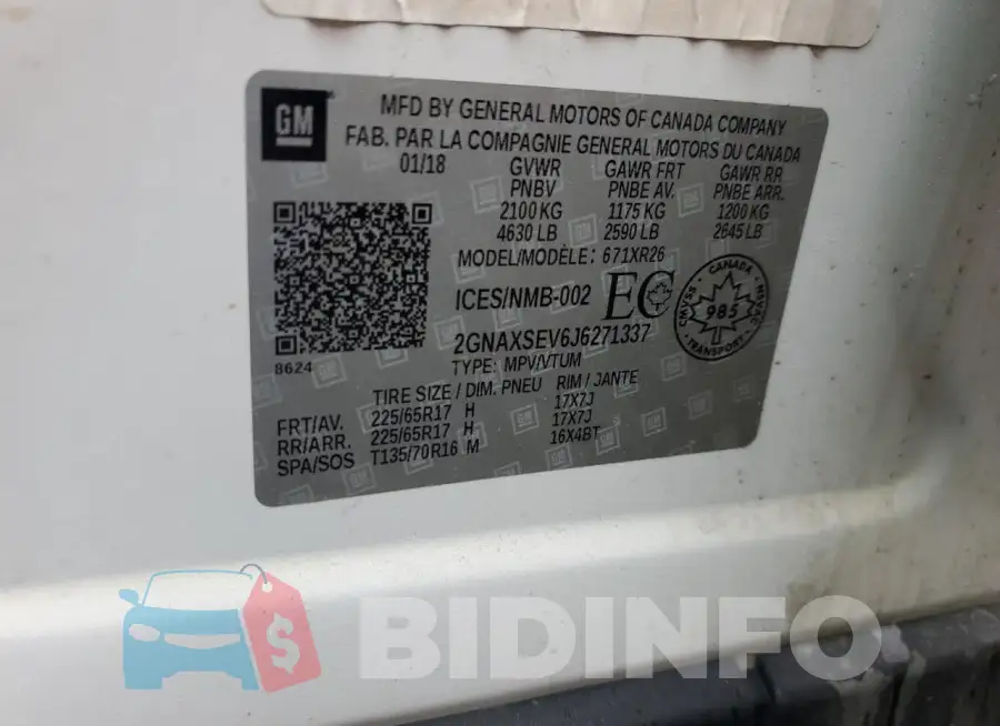 2GNAXSEV6J6271337 Photo# 13
