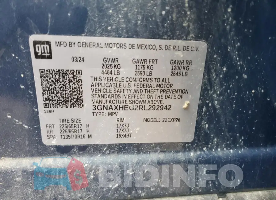 3GNAXHEG2RL292942 Photo# 13