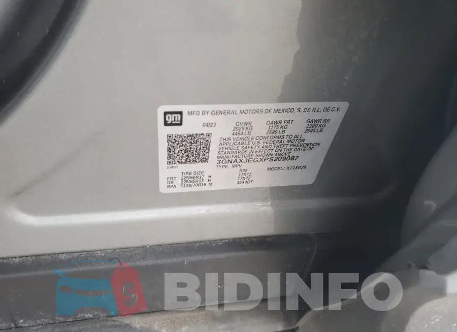 3GNAXJEGXPS209087 Photo# 12