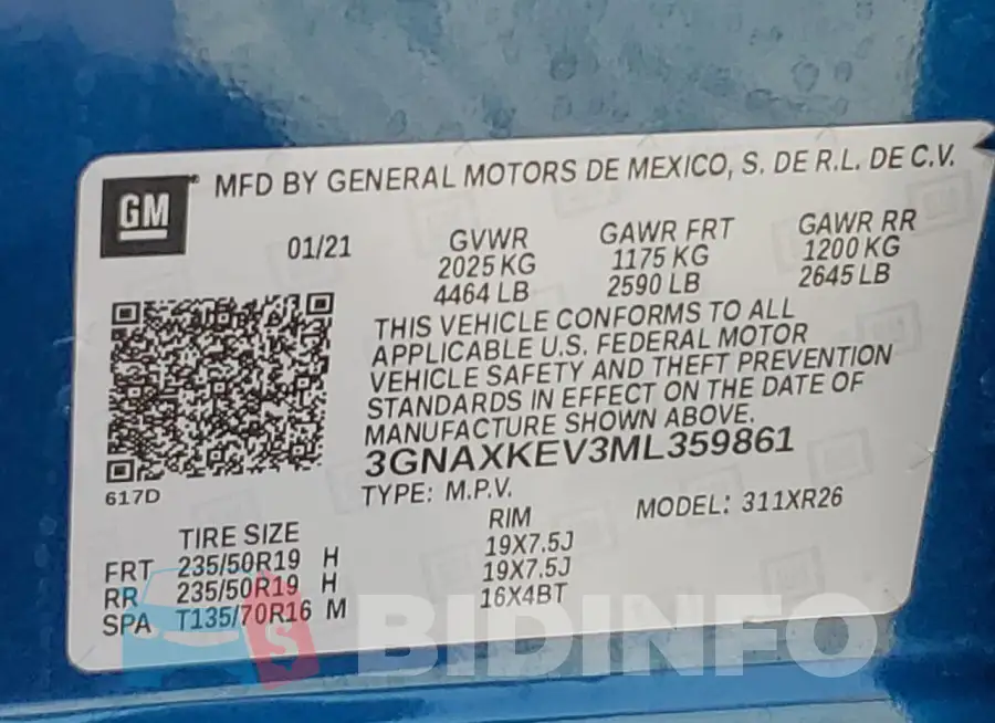 3GNAXKEV3ML359861 Photo# 13