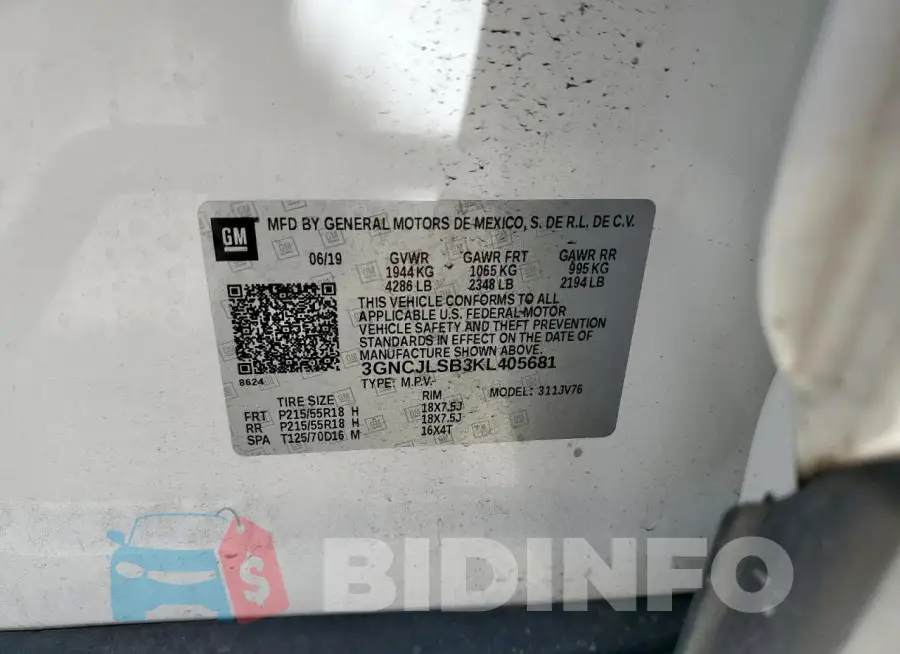 3GNCJLSB3KL405681 Photo# 13