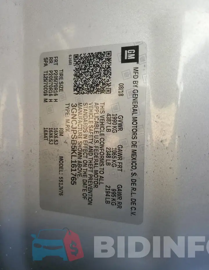 3GNCJPSB5KL161765 Photo# 13