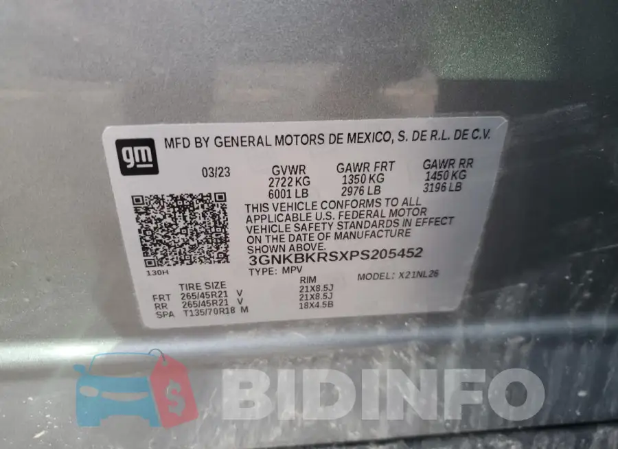 3GNKBKRSXPS205452 Photo# 14