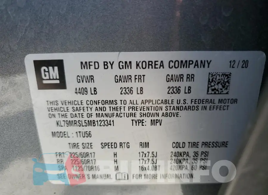 KL79MRSL5MB123341 Photo# 13