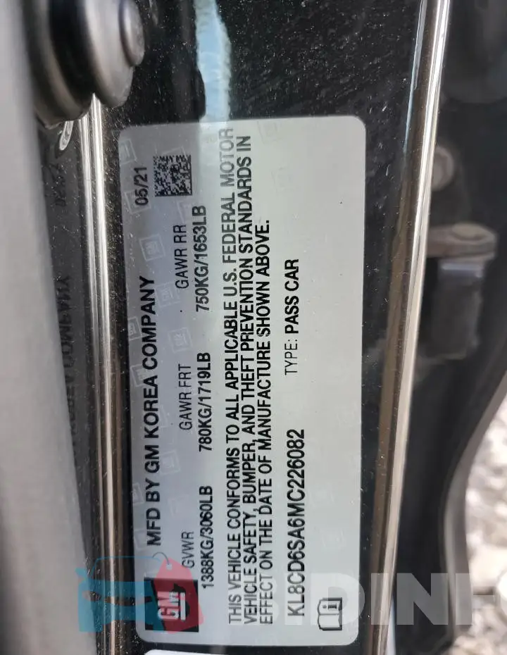 KL8CD6SA6MC226082 Photo# 12