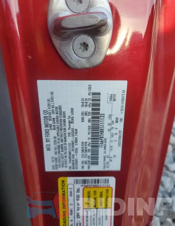 1FA6P8TH8R5111133 Photo# 12