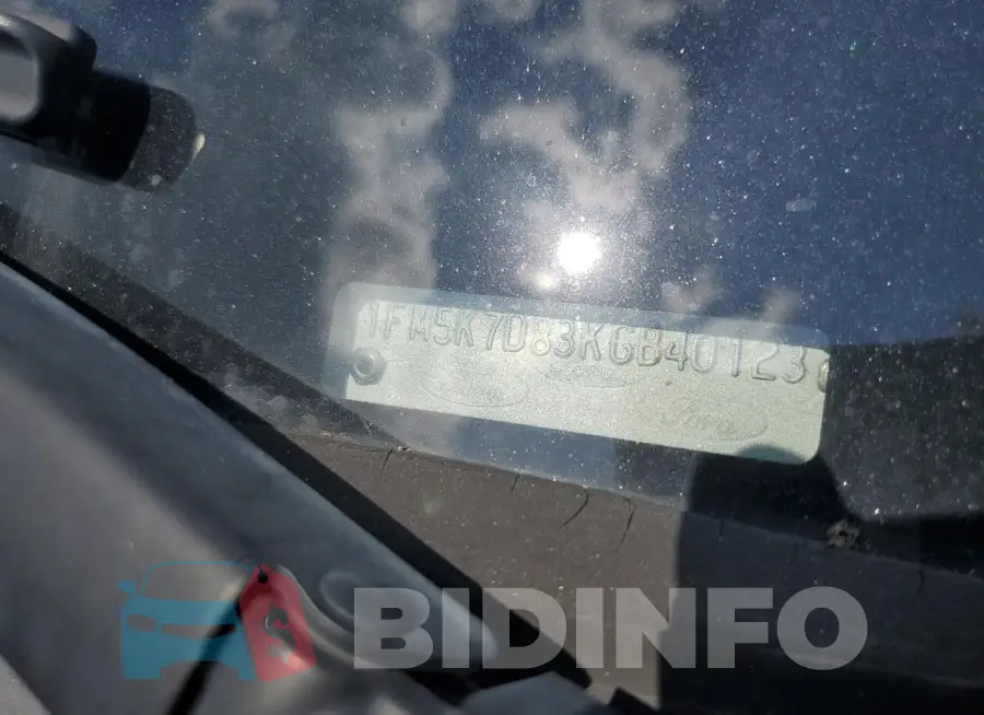 1FM5K7D83KGB40123 Photo# 12