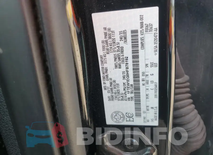 1FTEW1EG0HFB78192 Photo# 12
