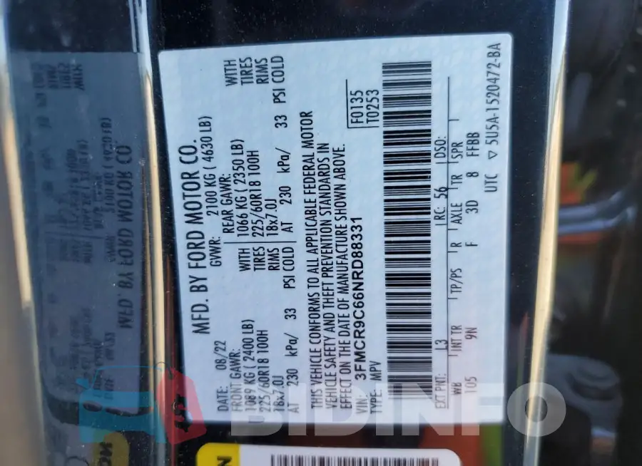 3FMCR9C66NRD88331 Photo# 13