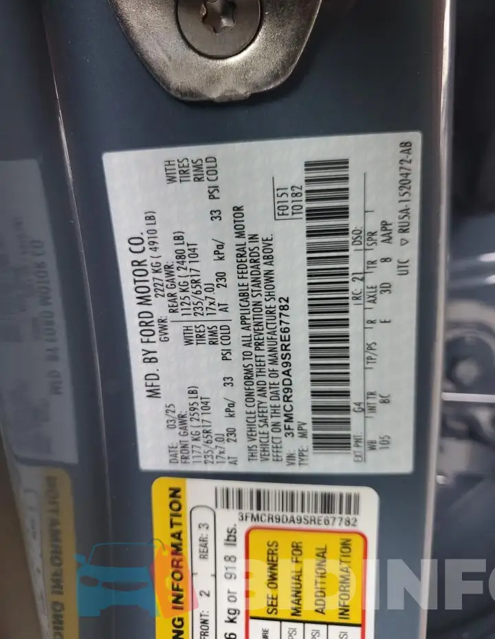 3FMCR9DA9SRE67782 Photo# 12