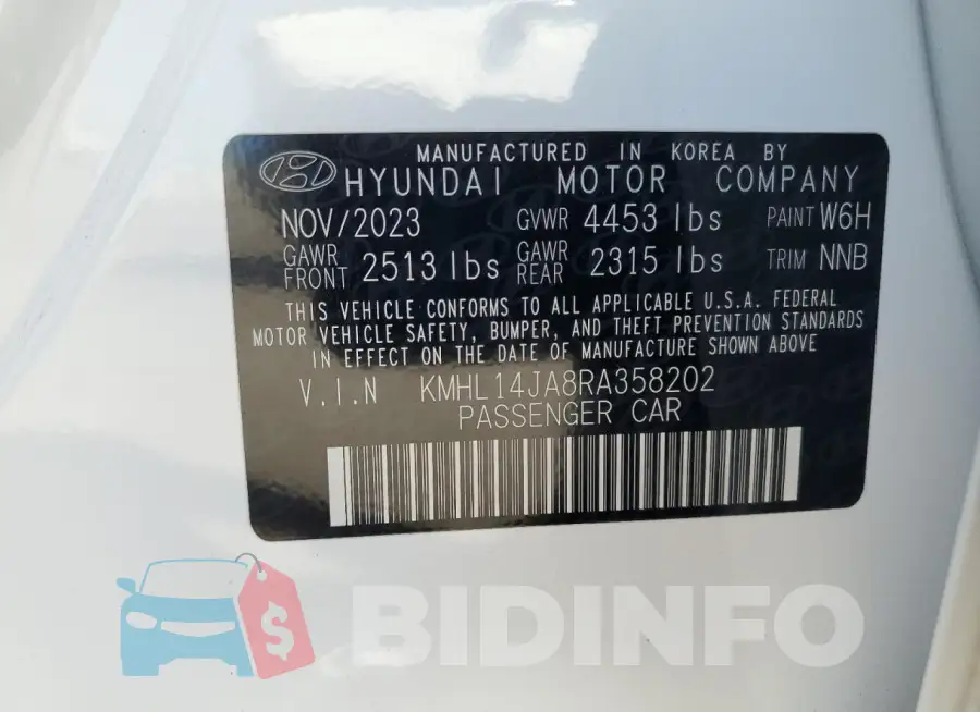 KMHL14JA8RA358202 Photo# 13