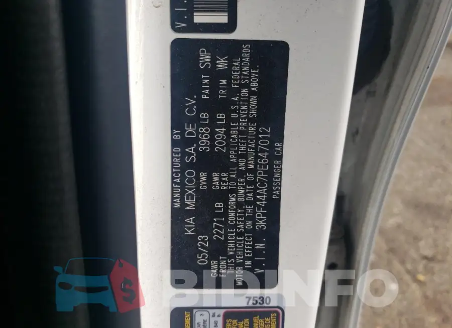 3KPF44AC7PE647012 Photo# 12