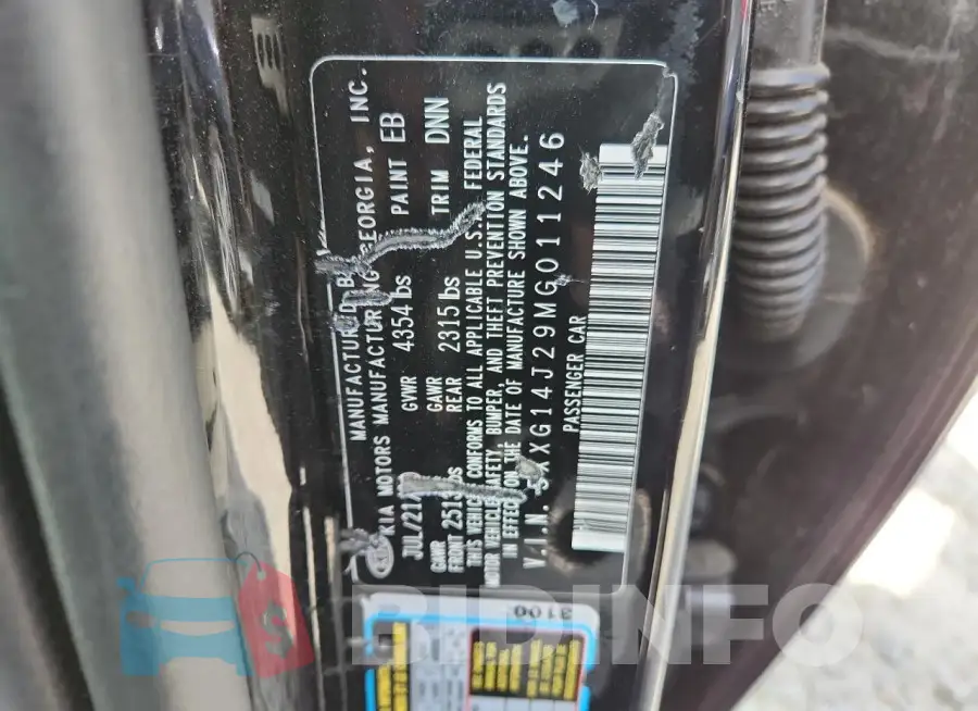 5XXG14J29MG011246 Photo# 12