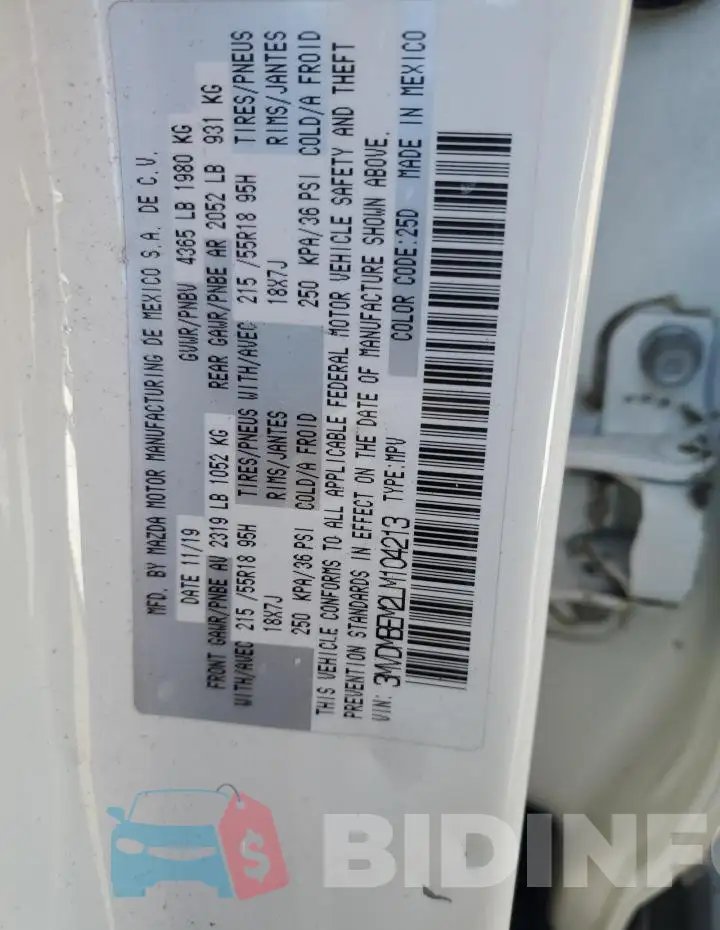 3MVDMBEM2LM104213 Photo# 13