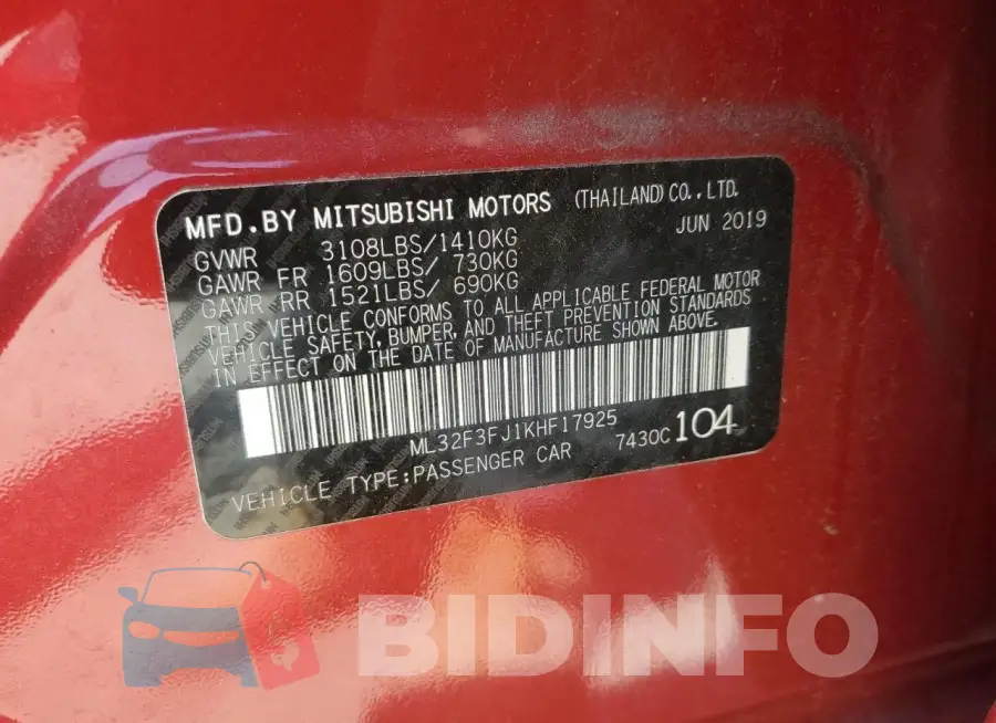 ML32F3FJ1KHF17925 Photo# 12