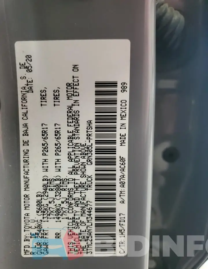 3TMCZ5AN7LM344677 Photo# 12