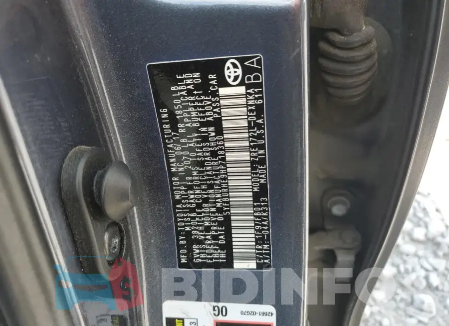 5YFBURHE9HP718360 Photo# 12