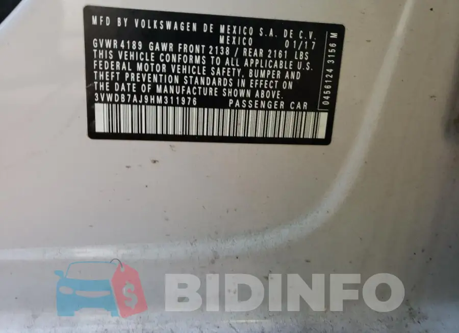 3VWDB7AJ9HM311976 Photo# 13