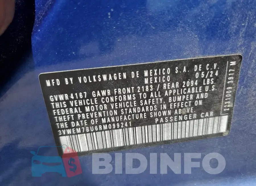 3VWEM7BU6RM099241 Photo# 12