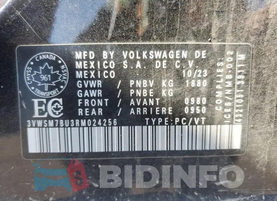 3VWSM7BU3RM024256 Photo# 13