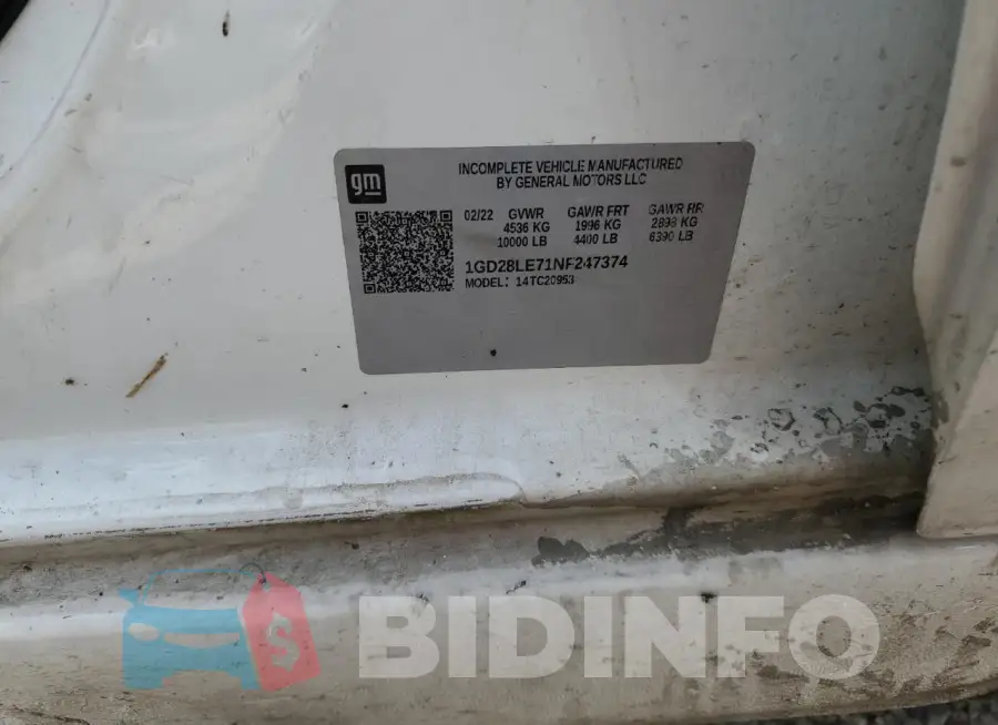 1GD28LE71NF247374 Photo# 12